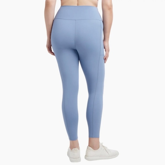 Danskin Women's Lightweight Tights Leggings, Pockets, Blue, XXL NWT - Picture 2 of 16